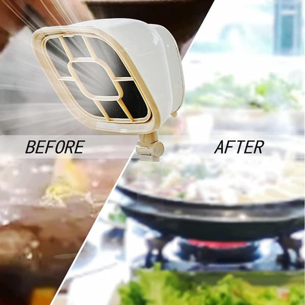 Portable Range Hood, Mini Cooktop Fan, 66° Adjustable, 6-Position Height Adjustable, Gift for a Friend, Cream