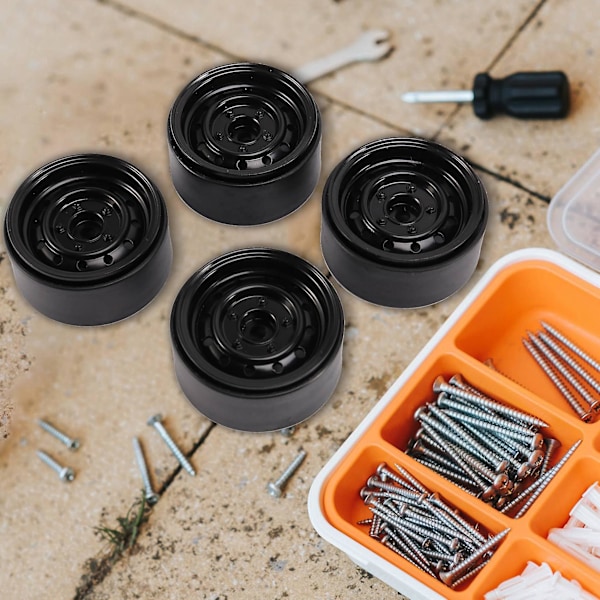 4 st metall 1,9 tum Beadlock fälg nav för 1/10 Rc Crawler bil Axial Scx10 90046 Trx4 D90 D110