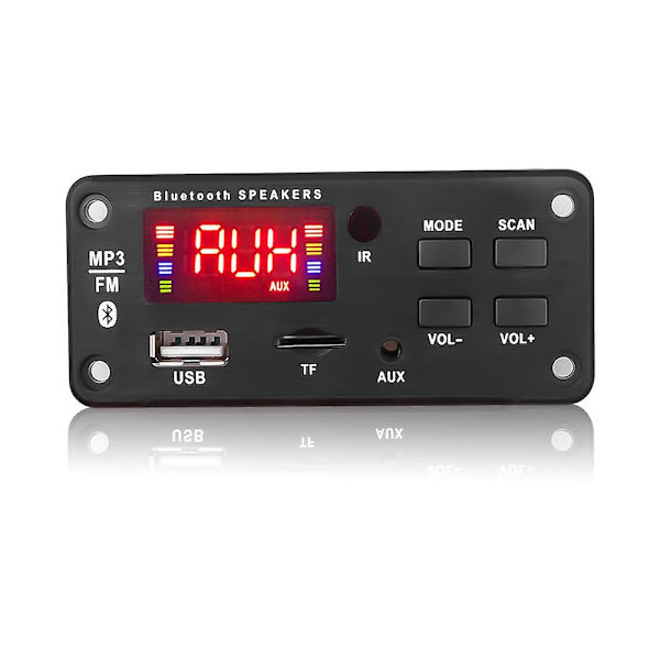 Trådlös Bluetooth 5.0 MP3-spelare Dekoderkortmodul DC 5-12V Fjärrkontroll USB TF FM-radio AUX