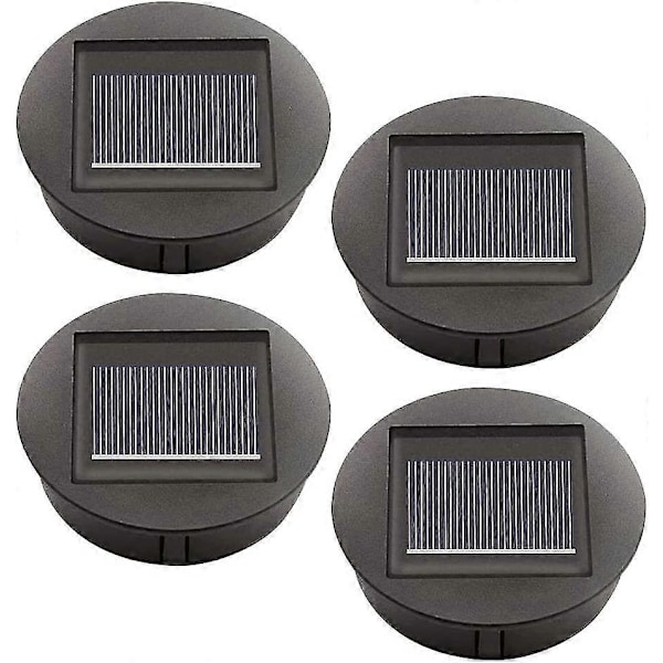 4 Stycken Ersättnings Solcellslampor Med LED-lampor, Ersättnings Topplampor för Solceller, LED Solpanel Lyktlock För Utomhus Hängande Trädgårdslykta Qyroa