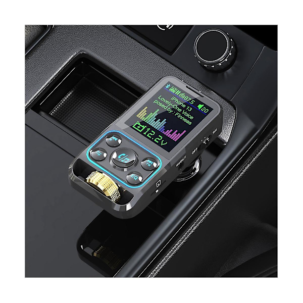 BC83 Kaksoisnopea Autolaturi Bluetooth MP3-soitin FM-lähetin EQ-säädin Autotarvikkeet
