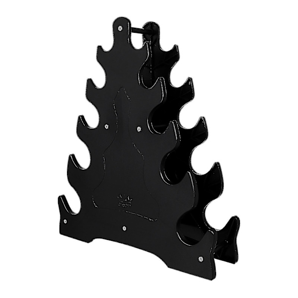 Winomo Dumbbell Opbevaringsstativ Træ Blad Design Dumbbell Holder 5-lags Vægtløftning Dumbbell Opbevaringsstand
