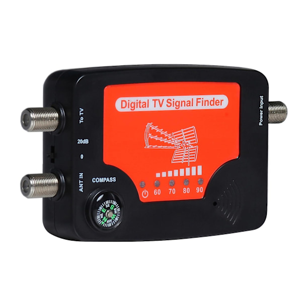 TV Signal Finder LED Display Bærbar TV Antenne Signalstyrke Finder Meter Signal Finder Meter w