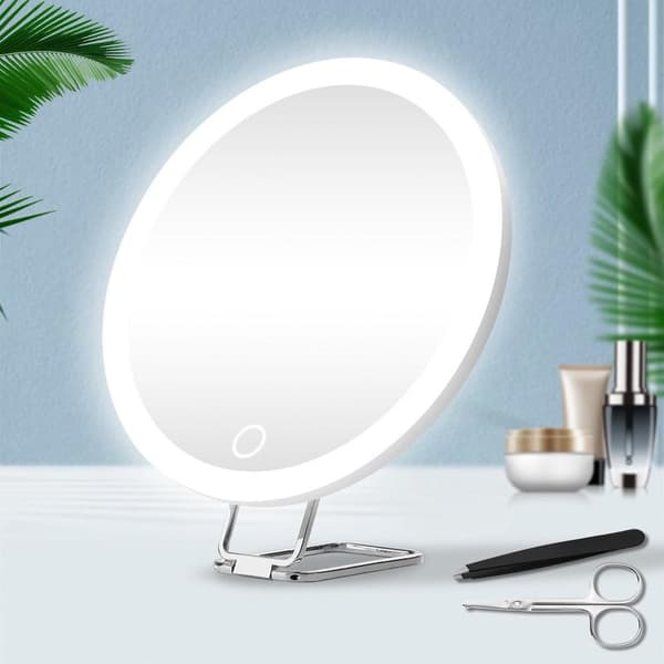 Magnifying mirror with suction cup - 10x magnification - ø15cm - Makeup mirror with suction cups - Mirror - Magnifying mirror with light suction cup