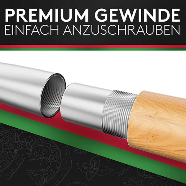 Pizza Pusher, Pizzapaddel i Rostfritt Aluminium (90Cm) - Praktisk och Solid Tråd, Pizzalyft