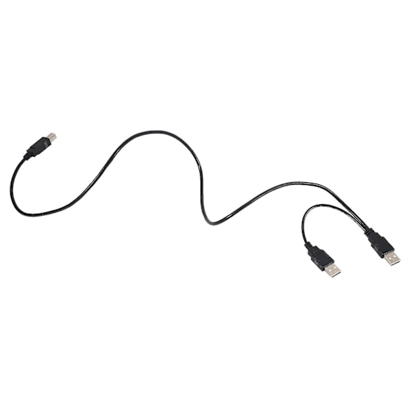 Dobbel USB 2.0 Hann til Standard B Hann Y-kabel 80 cm for skriver & skanner & ekstern harddisk
