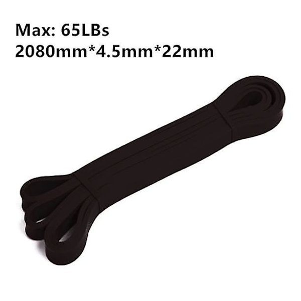 Træningsbånd Modstandsbånd Gummibånd-Powerbands-Sort
