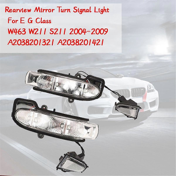 1 par backspegel LED blinkers för E G-klass W463 W211 S211 2004-2009 A2038201321 A2038201421