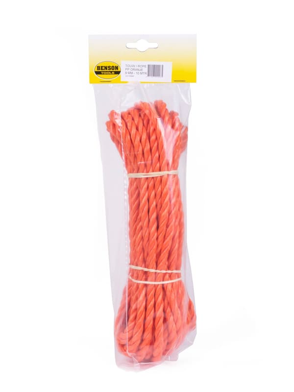 Tau 8 mm x 10 m oransje