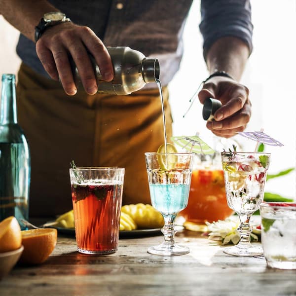 50 stk. Cocktailpinner med paraplyer, drikkeparaplyer, cocktailpinner, cocktailparaplypinner til drinker