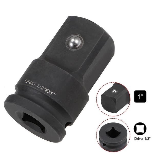 1/2 tomme Drive X 1 tomme Impact Socket Adapter Hunn Til Hann Cr-mo Otn