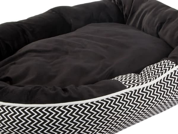Dog bed soft, comfortable, fluffy and plush bed with pillow