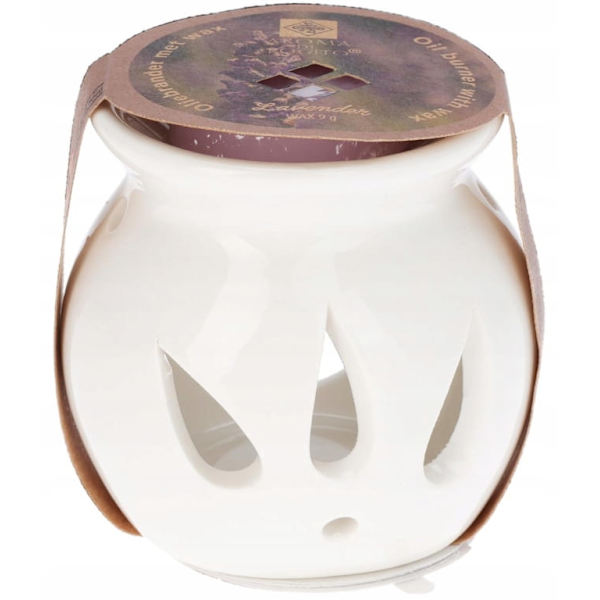 Ceramic decorative fireplace with scented wax