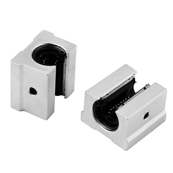 Lineære skinner og lejer, 1 stk. lineær styreskinne 500 mm + 2 stk. lineære lejer 12 mm glideblokke SBR12U