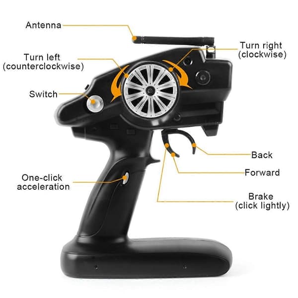 1:10 70 km/h 2,4G RC Bil Drift Racing Bil 4WD Dubbelt Batteri