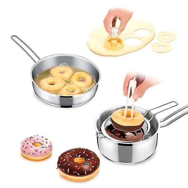 Sett med 2 matkvalitets ABS plast DIY donutformer