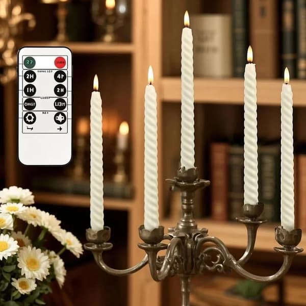 Rechargeable LED Tealights, Rechargeable, 5 cm, White, Rechargeable LED Tealights with Charging Station and USB Cable, Dimmable