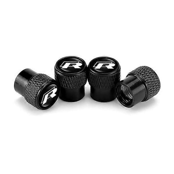4 st Metall R Design Märken Bilhjul Däckventilhattar Skydd Biltillbehör