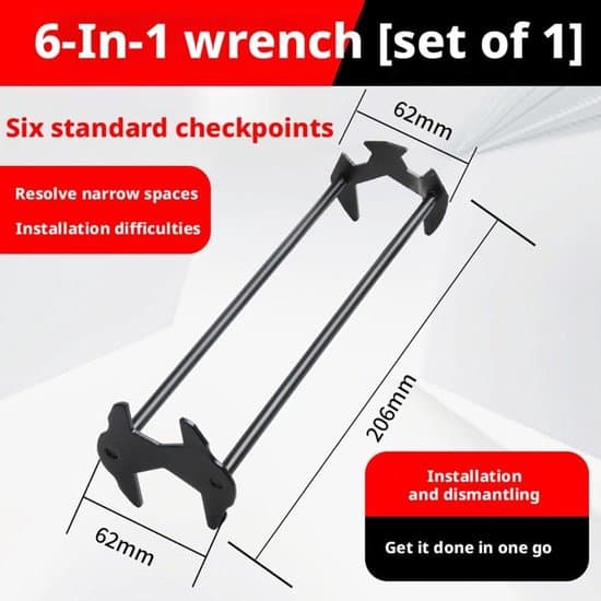 Multifunctional Sink Wrench, Faucet Tool, Universal Plumbing Tool Suitable for Kitchen, Bathroom, and Small Home Spaces.
