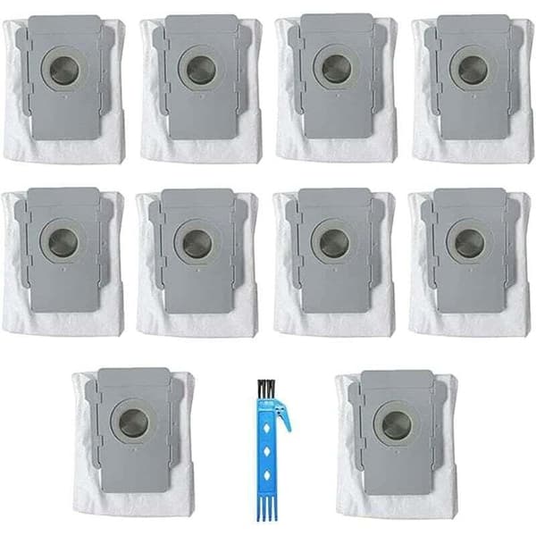 10 pakkausta lisävarusteena roskapusseja iRobot Roomba i7 (7150) i7+ / Plus (7550) S9+ (9550) E5 E6 E7 -varaosille