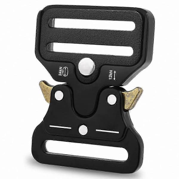 Kraftiga Metallspännen 3,8 cm - 2-pack Spännen för Halsband, Väskor och Remmar