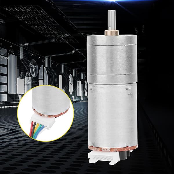 DC 6V Encoder Gir Motor Hastighetsreduksjonsmotor for Robot RC Bil DIY Motor Leketøy