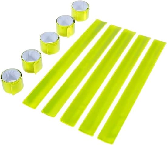 Sæt med 10 snaparmbånd, reflekterende tape, foldbare armbånd og reflekterende sikkerhedsseler til børn