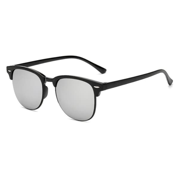Black Clubmaster Sunglasses Mirror Lenses