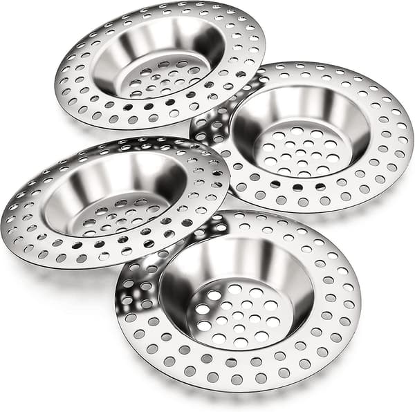 Sinksil 14g, Set med 4, Passar alla avlopp, Köksavloppssil