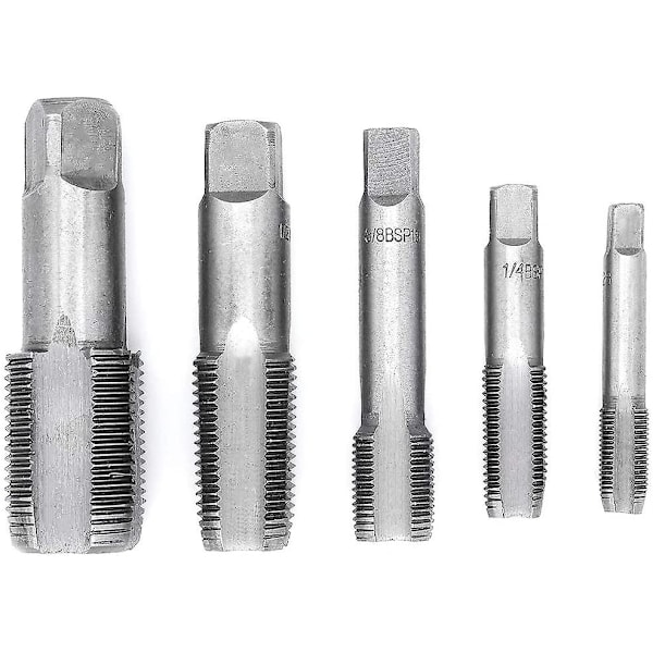 5 stk. Bsp Rørgjenge 55 Graders Plugg Gjenge Tapp G1/8 G1/4 G3/8 G1/2 G3/4