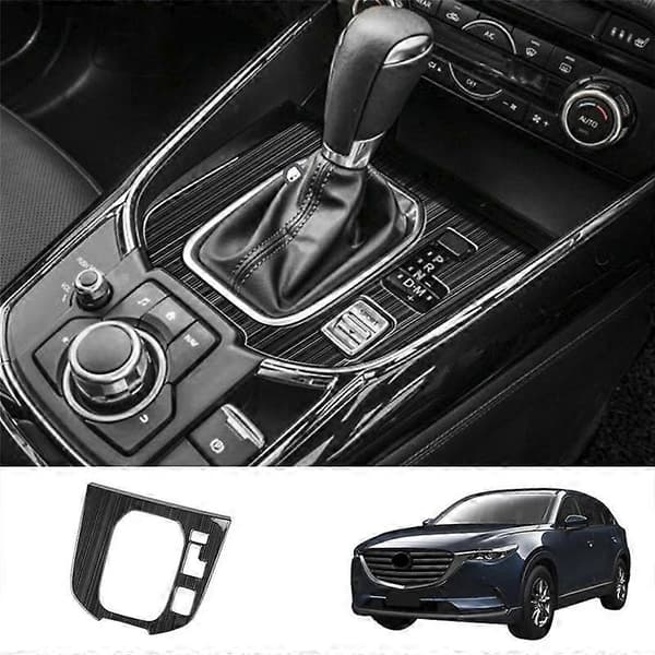 Bil Rustfrit Stål Central Gearskiftepanel Kontrolpanel Dekal Interiør Modifikation til CX9 -9 2