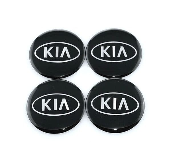 4-pak - Kia Centerkapsler / Hjulkapsel Emblem - Bil