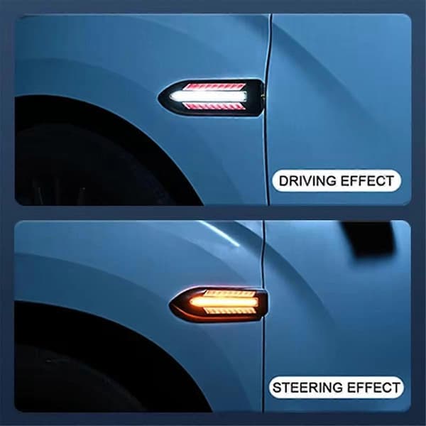 1 Par Styringslys Sidelampe DC12V Bladform Auto Bil LED Sidelys Markeringslys Blinklys Tilbehør