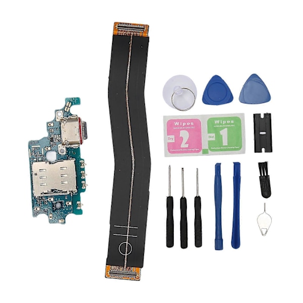 Dock Connector for Samsung Galaxy S21 Plus G996B EU Versjon USB C Ladeport Flex Kabel Erstatningsdel med Reparasjonsverktøy