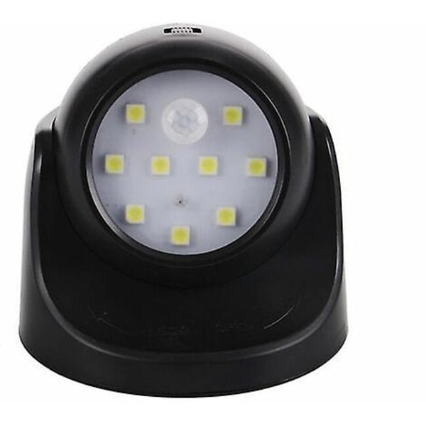 Utomhusvägglampa med rörelsesensor LED utomhuslampa sladdlös batteridriven lampa 360 graders rotation och lutning