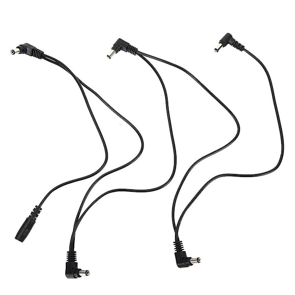 Gitarrpedal Strömadapter 9V DC Negativ Spets 5-vägs Daisy Chain-kablar för Gitarr Effektpedal