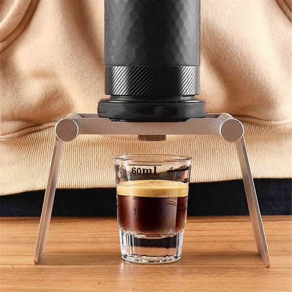 Bærbar Håndpresset Kaffemaskin Stativ Italiensk Mini Håndfilter Kopp Sammenleggbart Stativ Kaffeutstyr