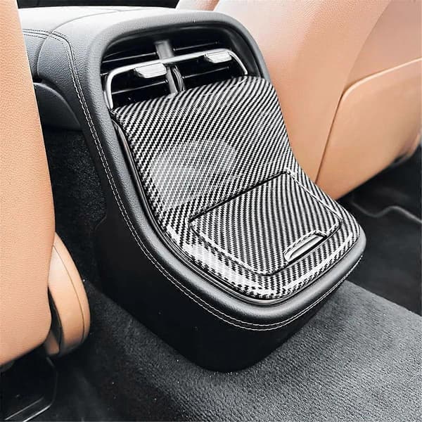 Bakre Luftventilutløpsdeksel i Karbonfiber for - E-Klasse W214 E260 E300 2024+ Klimaanlegg Ventil Trim Panel