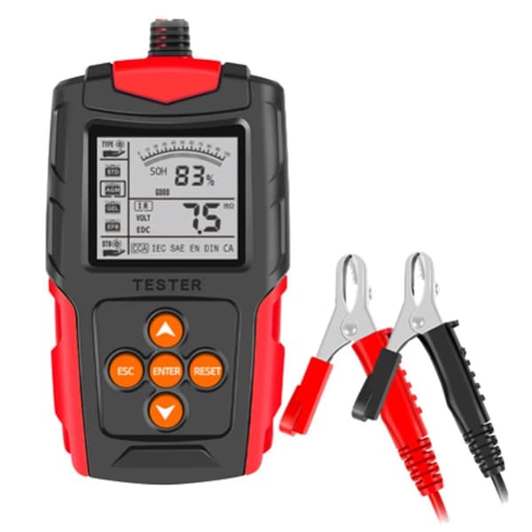 12/24V Bilbatteritestare LCD-display Batterianalysator Digital för Bly-syrabatteri Auto Mo