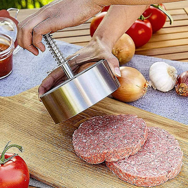Hamburgerpresse Rund Form Non-Stick Bøffer Hamburger Kød Oksekød Grill Smasher Patty Form