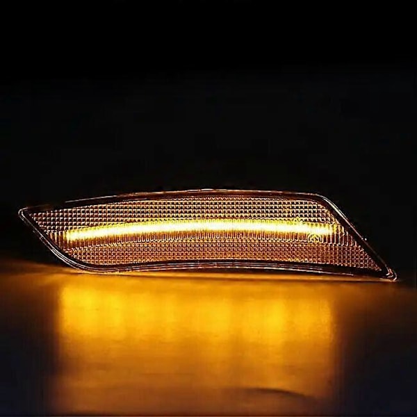 2x Klara Främre Stötfångare LED Sidomarkeringsljus För Cadillac ATS 13-14 XT5 17-24
