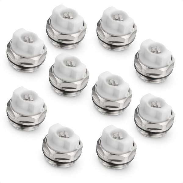 Pakke med 10 1/2 tomme manuelle radiatorudluftningspropper