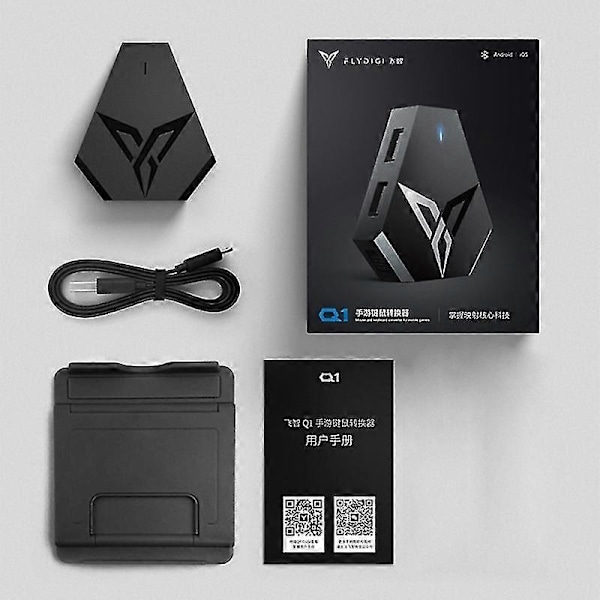 Flydigi Q1 Mobiilipelinäppäimistön ja Hiiren Muunnin Langaton Bluetooth-yhteensopiva