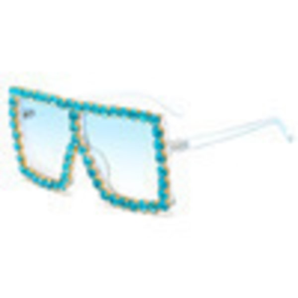 Krystal Solbriller Funklende Rhinestone Koncertbriller Oversized Firkantede -farve:6 2025th