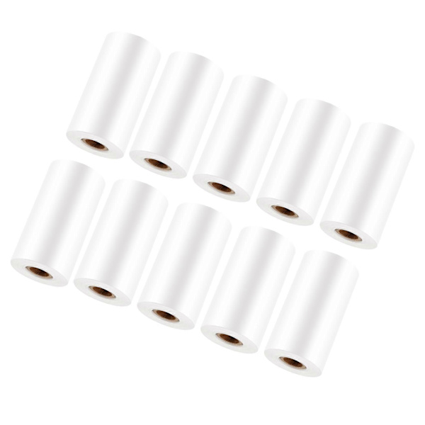 10 stk. termisk papir, til mobil 58 mm 30 mm mini termisk printer kasseapparat kvitteringspapirrulle
