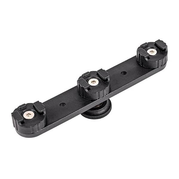 1/4 Skruehul Cold Shoe Beslag Vlog Udvidelsesbeslag 3 Hot Shoe Adapter, til Kamera Tripod Mobil