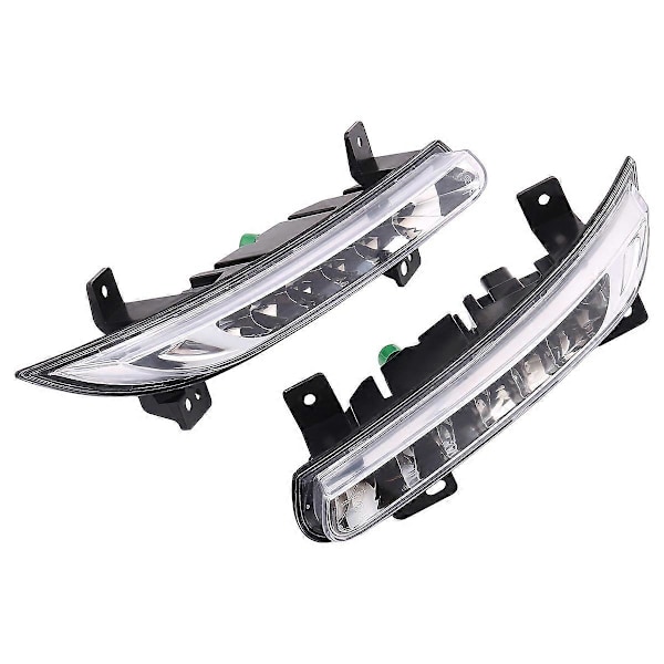 1 Par Bil LED DRL Dimljus för Renault Fluence 2014+ Automatisk Körlampa Varselljus Stötfångare