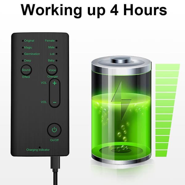 Audio Jack Mini Stemmeforvrangler til Telefon Computer Mobiltelefon Lydkort