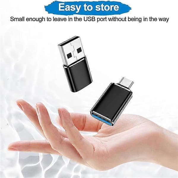4-pakning USB C til USB-adapter & USB til USB C-adapter for /PC////Laptop//CarPlay