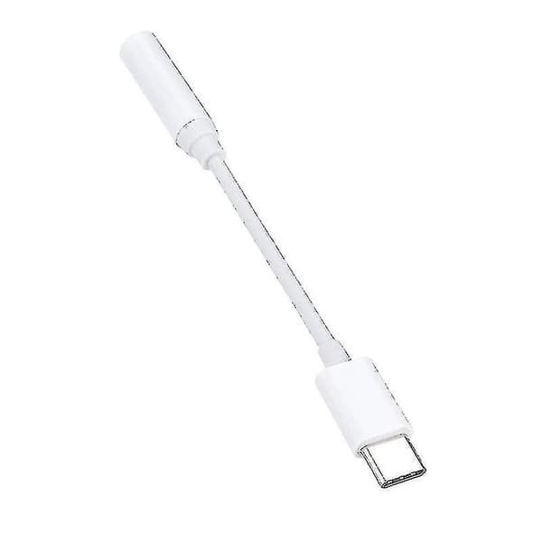 Usb-c til 3,5 mm hovedtelefonadapter lydstikkabel til smartphone